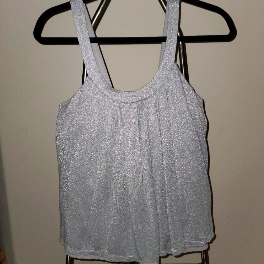 Jennifer Lopez, Small, Silver, Sparkle  Tank